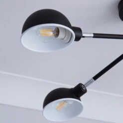 Elements Borr Black 5 Light Semi Flush Ceiling Light 10 Elements Borr Black 5 Light Semi Flush Ceiling Light -Elements Outlet 1000157756 alt02