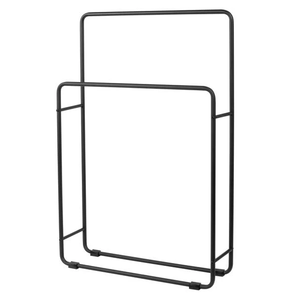 Elements Matt Black Free Standing Towel Rail 4 Elements Matt Black Free Standing Towel Rail - Image 2