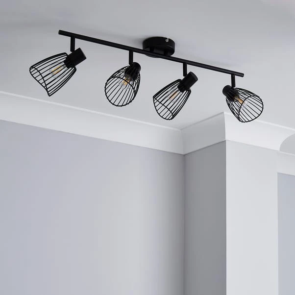 Elements Jaula 4 Light Semi Flush Spotlight Bar 4 Elements Jaula 4 Light Semi Flush Spotlight Bar - Image 2