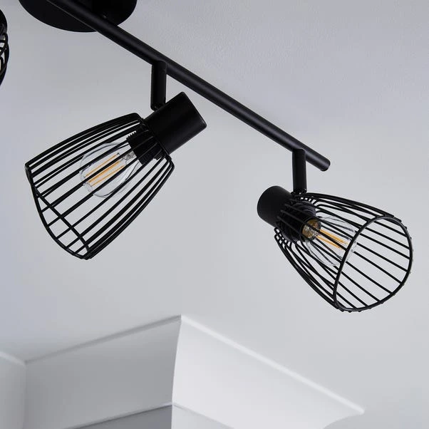 Elements Jaula 4 Light Semi Flush Spotlight Bar 5 Elements Jaula 4 Light Semi Flush Spotlight Bar - Image 3