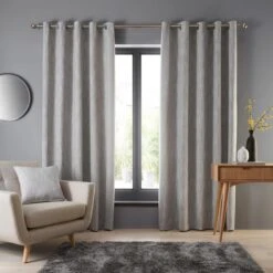 Elements Jenson Eyelet Curtains 32 Elements Jenson Eyelet Curtains -Elements Outlet 30413515 alt01