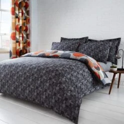 Elements Oscar Reversible Orange Duvet Cover And Pillowcase Set -Elements Outlet 30563413 alt02