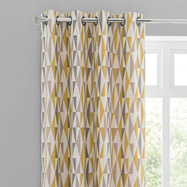 Elements Triangles Eyelet Curtains 16 Elements Triangles Eyelet Curtains - Image 14