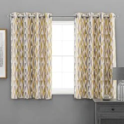 Elements Triangles Eyelet Curtains 27 Elements Triangles Eyelet Curtains -Elements Outlet 30668091 alt05