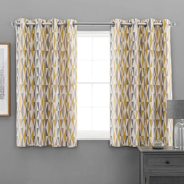 Elements Triangles Eyelet Curtains 8 Elements Triangles Eyelet Curtains - Image 6