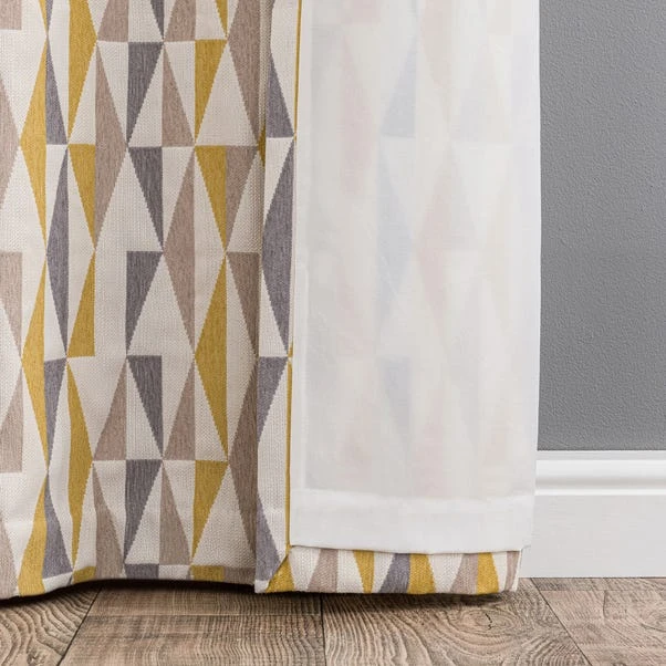 Elements Triangles Eyelet Curtains 10 Elements Triangles Eyelet Curtains - Image 8