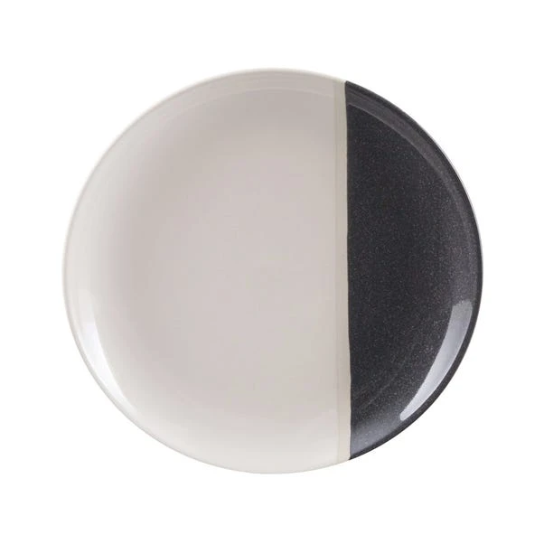 Elements Dipped Charcoal Stoneware Dinner Plate 3 Elements Dipped Charcoal Stoneware Dinner Plate