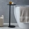 Elements Matt Black Bath Side Table -Elements Outlet 30711428