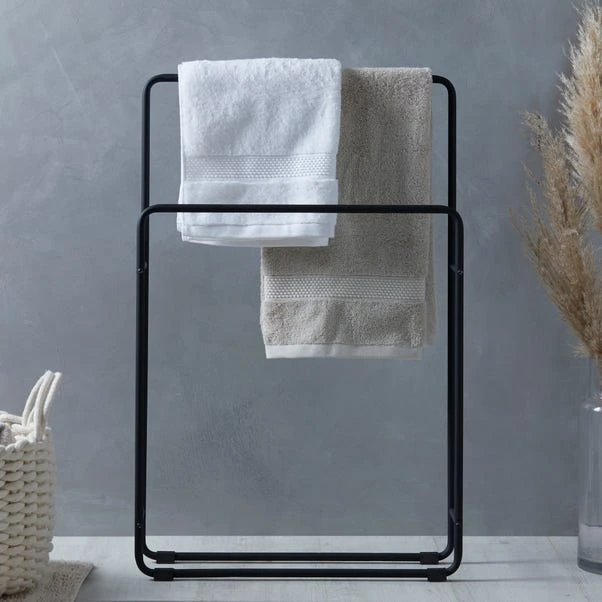 Elements Matt Black Free Standing Towel Rail 3 Elements Matt Black Free Standing Towel Rail
