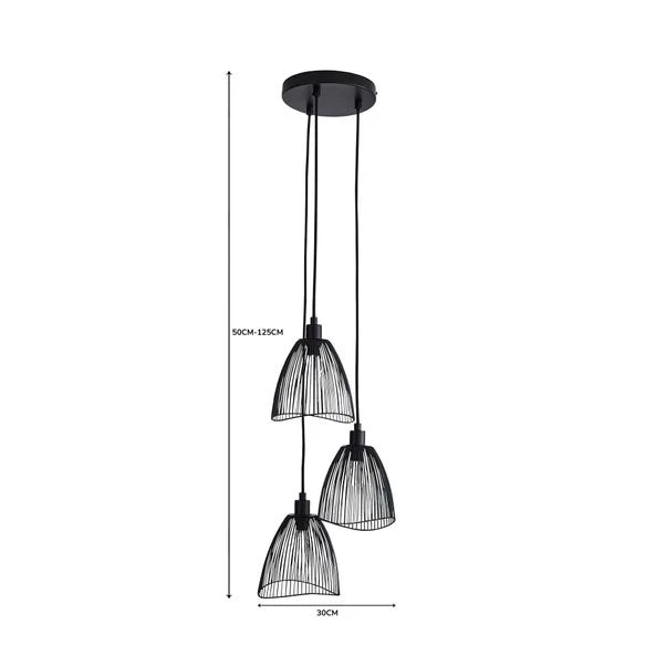 Elements Jaula 3 Light Cluster Ceiling Light 15 Elements Jaula 3 Light Cluster Ceiling Light - Image 13