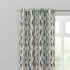 Elements Triangles Eyelet Curtains 36 Elements Triangles Eyelet Curtains -Elements Outlet 30733758