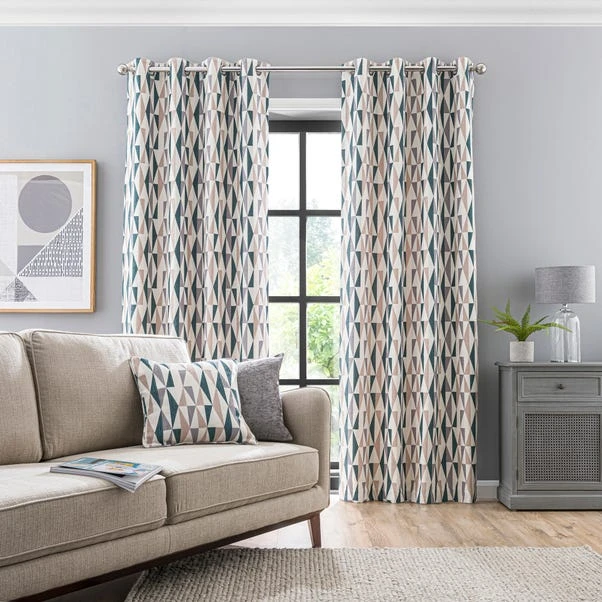 Elements Triangles Eyelet Curtains 19 Elements Triangles Eyelet Curtains - Image 17