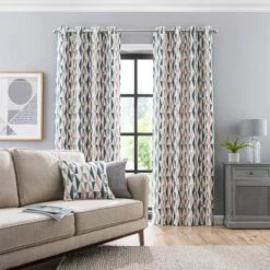 Elements Triangles Eyelet Curtains 24 Elements Triangles Eyelet Curtains -Elements Outlet 30733760 alt01