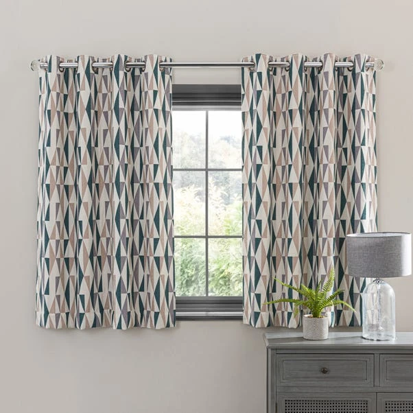 Elements Triangles Eyelet Curtains 11 Elements Triangles Eyelet Curtains - Image 9