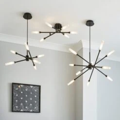 Elements Fontain 6 Light Semi Flush Ceiling Light 14 Elements Fontain 6 Light Semi Flush Ceiling Light -Elements Outlet 30752916 alt06