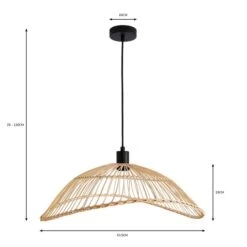 Elements Jaula Rattan Pendant Light -Elements Outlet 30752929 alt07
