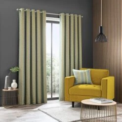 Elements Kansas Stripe Eyelet Curtains 34 Elements Kansas Stripe Eyelet Curtains -Elements Outlet 30755096