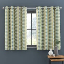 Elements Kansas Stripe Eyelet Curtains 38 Elements Kansas Stripe Eyelet Curtains -Elements Outlet 30755096 alt05