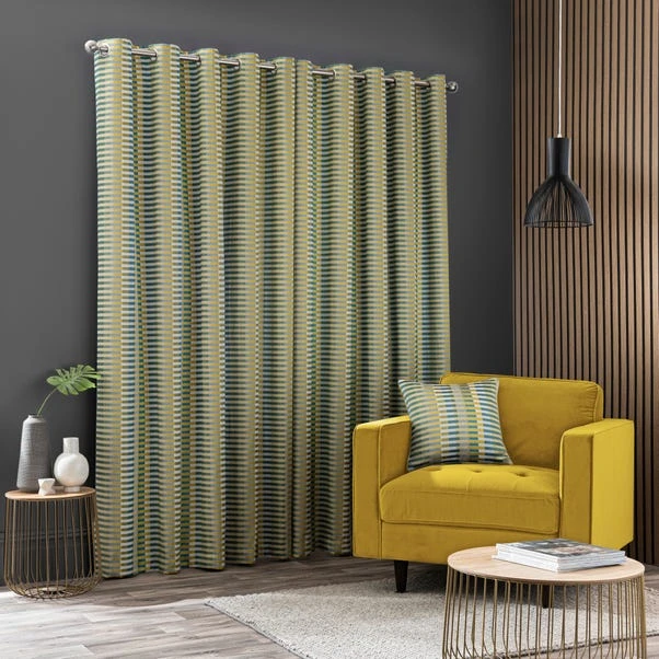 Elements Kansas Stripe Eyelet Curtains 12 Elements Kansas Stripe Eyelet Curtains - Image 10
