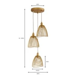 Elements Jaula 3 Light Cluster Ceiling Light 22 Elements Jaula 3 Light Cluster Ceiling Light -Elements Outlet 30755628 alt07