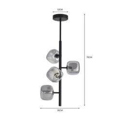 Elements Tollose 4 Light Semi Flush Ceiling Light 14 Elements Tollose 4 Light Semi Flush Ceiling Light -Elements Outlet 30768646 alt07