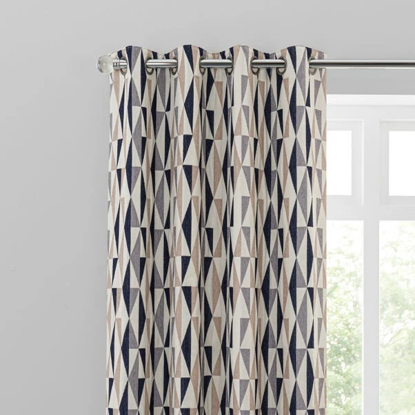 Elements Triangles Thermal Eyelet Door Curtain 16 Elements Triangles Thermal Eyelet Door Curtain - Image 14