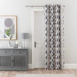 Elements Triangles Thermal Eyelet Door Curtain 26 Elements Triangles Thermal Eyelet Door Curtain -Elements Outlet 30780899