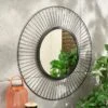 Elements Wire Round Indoor Outdoor Wall Mirror 1 Elements Wire Round Indoor Outdoor Wall Mirror -Elements Outlet 30798209