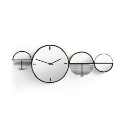 Elements Abstract Mirrored Wall Art Clock 6 Elements Abstract Mirrored Wall Art Clock -Elements Outlet 30828510 alt02