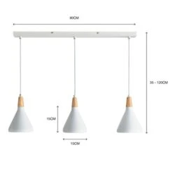 Elements Wolston 3 Light Diner Ceiling Light 20 Elements Wolston 3 Light Diner Ceiling Light -Elements Outlet 30856960 alt07