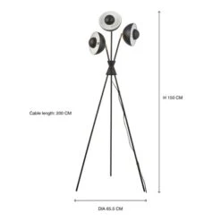 Elements Levi Tripod 3 Light Metal Floor Lamp -Elements Outlet 30869721 alt08