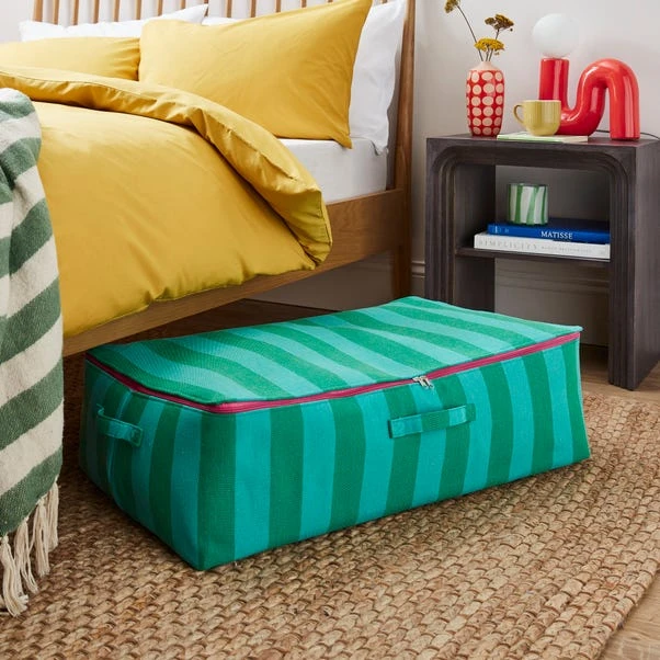 Elements Sutton Woven Stripe Underbed Storage Bag 3 Elements Sutton Woven Stripe Underbed Storage Bag