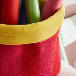 Elements Sutton Woven Stripe Fabrics Storage Basket 13 Elements Sutton Woven Stripe Fabrics Storage Basket -Elements Outlet 30890642 alt01