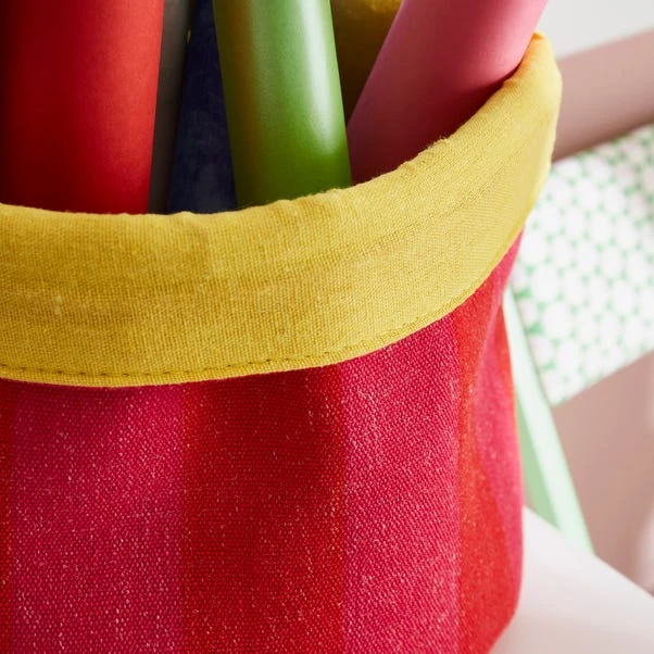 Elements Sutton Woven Stripe Fabrics Storage Basket 7 Elements Sutton Woven Stripe Fabrics Storage Basket - Image 5