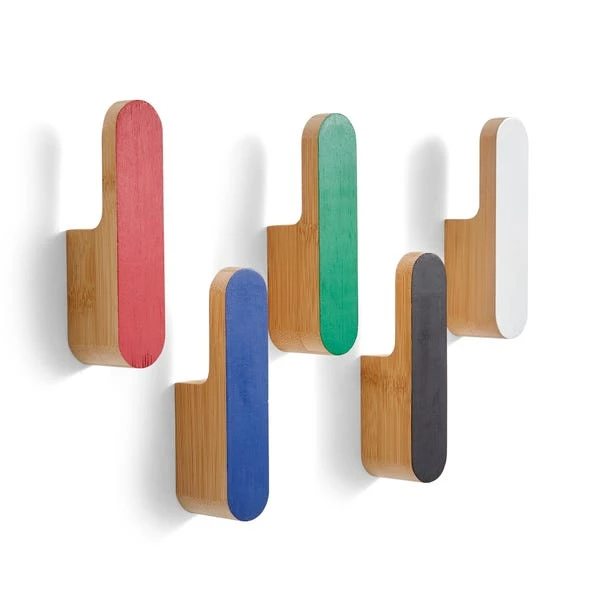 Elements Adam Wooden Block Wall Hanging Hooks 5 Elements Adam Wooden Block Wall Hanging Hooks - Image 3