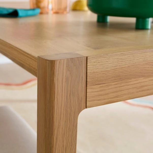 Elements Holmes 6 Seater Rectangular Dining Table, Modern Oak 10 Elements Holmes 6 Seater Rectangular Dining Table, Modern Oak - Image 8