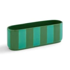 Elements Striped Ceramic Windowsill Plant Pot -Elements Outlet 30893706 alt02