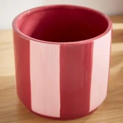 Elements Striped Ceramic Plant Pot 17 Elements Striped Ceramic Plant Pot -Elements Outlet 30893707 alt01