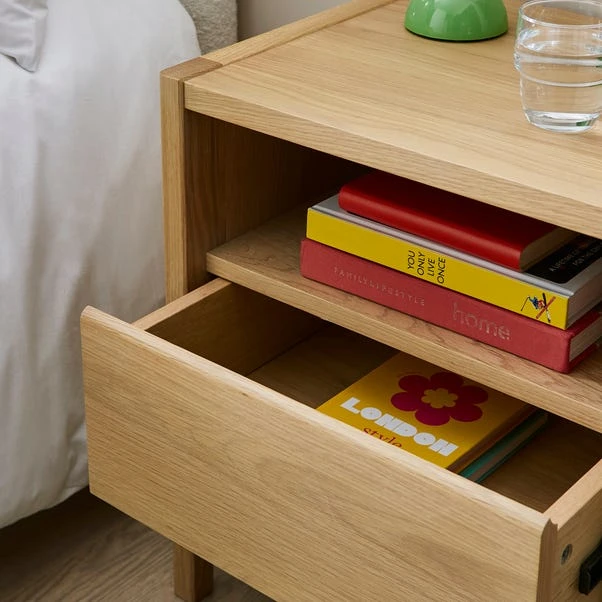 Elements Holmes Compact Bedside Table, Oak 5 Elements Holmes Compact Bedside Table, Oak - Image 3