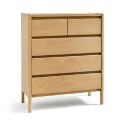 Elements Holmes 5 Drawer Chest, Oak -Elements Outlet 30893709 alt05