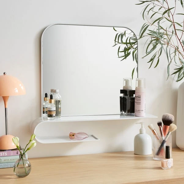 Elements Squoval Wall Mirror With Curling Shelf 5 Elements Squoval Wall Mirror With Curling Shelf - Image 4