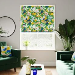 Elements Fieldsley Floral Green Blackout Roller Blind 37 Elements Fieldsley Floral Green Blackout Roller Blind -Elements Outlet 30893959