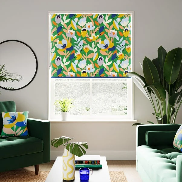 Elements Fieldsley Floral Green Blackout Roller Blind 18 Elements Fieldsley Floral Green Blackout Roller Blind - Image 16