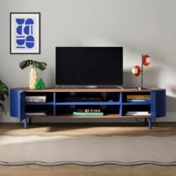 Elements Griffin Extra Wide TV Unit For TVs Up To 80" 30 Elements Griffin Extra Wide TV Unit For TVs Up To 80" -Elements Outlet 30894173 alt01