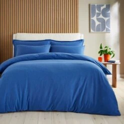 Elements Cotton Jersey Plain Duvet Cover & Pillowcase Set 38 Elements Cotton Jersey Plain Duvet Cover & Pillowcase Set -Elements Outlet 30896631