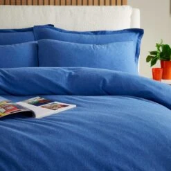 Elements Cotton Jersey Plain Duvet Cover & Pillowcase Set 31 Elements Cotton Jersey Plain Duvet Cover & Pillowcase Set -Elements Outlet 30896651 alt01