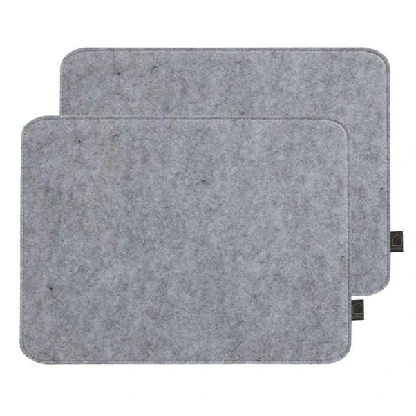 Elements Set Of 2 Grey Placemats 3 Elements Set Of 2 Grey Placemats