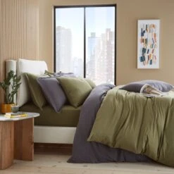 Elements Cotton Jersey Plain Duvet Cover & Pillowcase Set 29 Elements Cotton Jersey Plain Duvet Cover & Pillowcase Set -Elements Outlet 30898028 alt05