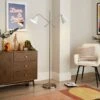 Elements Shaw 2 Light Adjustable Floor Lamp -Elements Outlet 30898653
