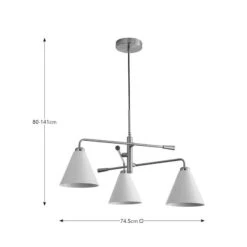 Elements Shaw 3 Light Ceiling Light -Elements Outlet 30898657 alt08